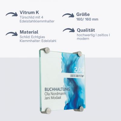Türschild VITRUM